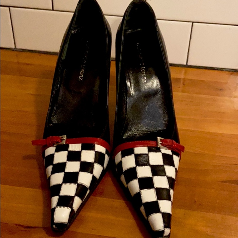 Gianmarco Lorenz Checkered Pump - 38
